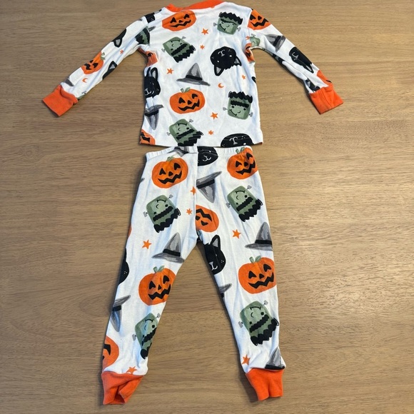 Carter's Halloween Kids Pajama Set - Orange, Black, Green - Picture 3 of 5